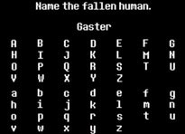 NAME THE FALLEN HUMAN: Gaster